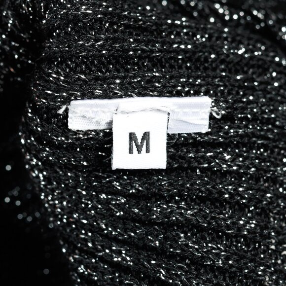 Proenza Schouler White Label Black & Silver Lurex Ribbed-Knit Sweater - Picture 9 of 9